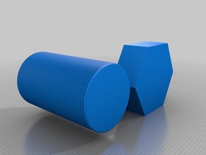grande escala de parafuso contêiner recipientes A impressão 3d parafusos recipiente caixa formato mecânico 3d print model - Mito3D