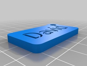 personnalisé plaques de nom l'organisation 3d print model - Mito3D