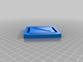 my customized parametric luggage tag costume 3d print model - Mito3D