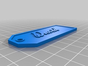 il mio personalizzato targhetta con nome segni e loghi su misura 3d print model - Mito3D