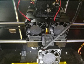 ctc flashforge cooler monte de liberação rápida partes resfriamento impressora 3d duto do ventilador montagem criador 3d print model - Mito3D