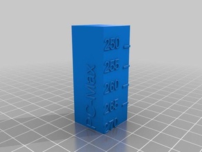 temperature calibration tower pc-max 3d printing tests customized 3d print model - Mito3D