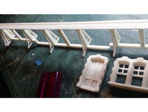 Baldachin-volant Gebäude & Strukturen Modell Eisenbahn 3d print model - Mito3D