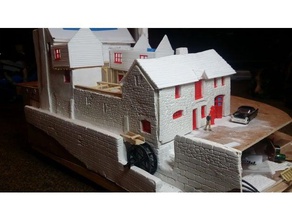 various doors windows buildings & structures model railway 3d print model - Mito3D