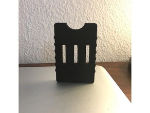 front pocket card holder 3d printing design minimal slim wallet 3d print model - Mito3D