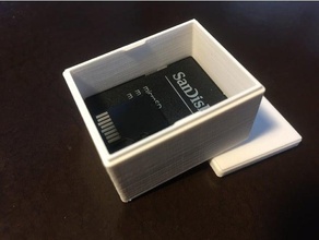 suporte do cartão sd computador a caixa o 3d print model - Mito3D