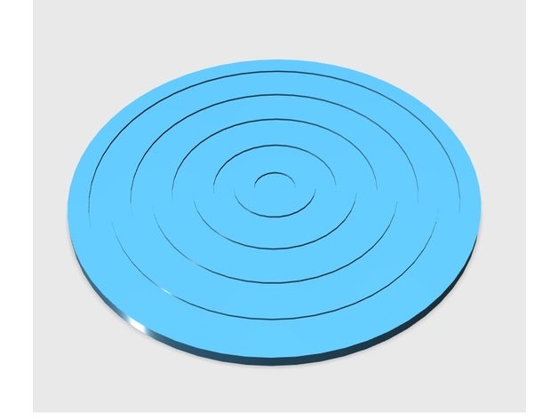 cuppad círculo comida e bebida cappad circular não derrame 3D print model - Mito3D