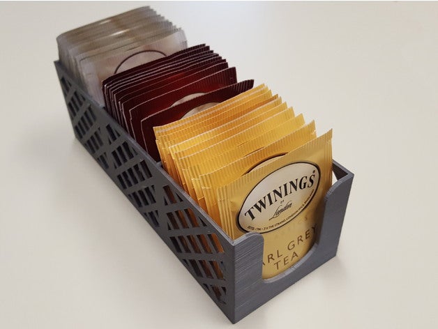 tea bag caddy kitchen & dining holder teabag 3D print model - Mito3D