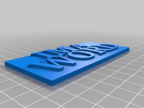 ima palavra A impressão 3d 3d print model - Mito3D