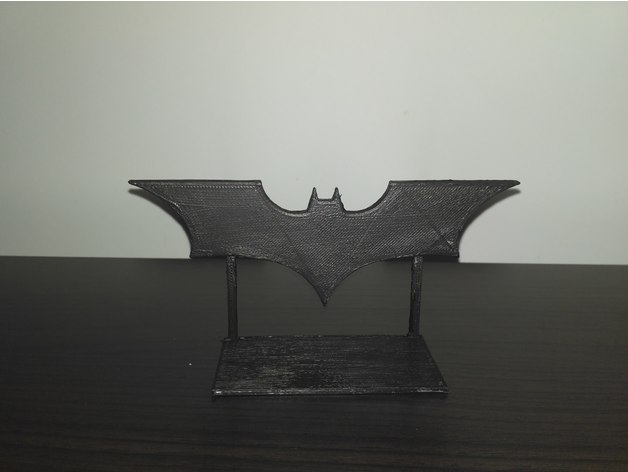 batman-logo stehen Schilder & logos 3D print model - Mito3D