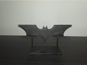 batman logo stand signs & logos 3d print model - Mito3D