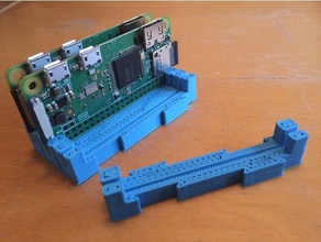raspberry pi cero soporte de estante equipo caso rack pie 3d print model - Mito3D