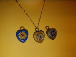heart bearing - roulement coeur jewelry bijoux- keychain- pendentif- porte cl s- roulement- 3d print model - Mito3D