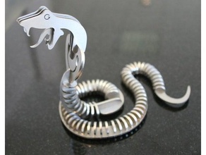 yılan 3mm sanat 3d print model - Mito3D