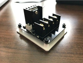 mosfet-Platte montieren 3d-Drucker Teile monoprice makerselect - mosfet mosfet-mount wanhao duplicator i3 3d print model - Mito3D