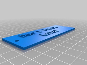 mi personalizados de encargo la placa identificación personalizador accesorios personalizado 3d print model - Mito3D