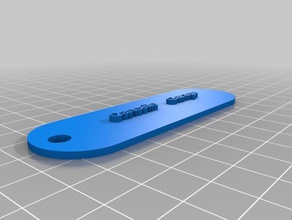 meu personalizados simples porta-chaves sinais e logotipos personalizado 3d print model - Mito3D