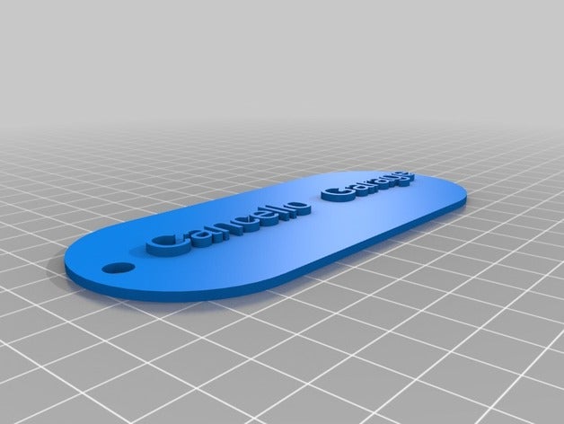comando de garaje signos y logotipos personalizado 3D print model - Mito3D