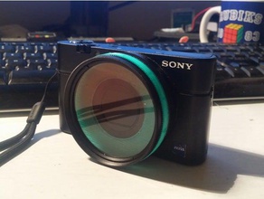 sony rx100 55mm filtro de placa câmera 3d print model - Mito3D