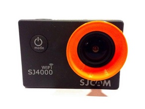 sjcam sj4000 di protezione dell'obiettivo la fotocamera macchina fotografica azione parasole 3d print model - Mito3D