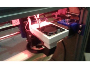 adapter fan 3d printer accessories mount hypercube 3d print model - Mito3D