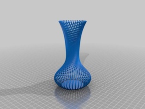 trocken Blume vase Knospe kurvig ist Mathe-Kunst kundengebundene 3d print model - Mito3D