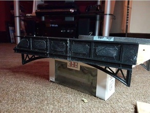 high sided canel bridge buildings & structures model railway 3d print model - Mito3D