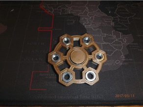 fidget nut spinner - wingnut2k 15 toys & games hand toy 3d print model - Mito3D