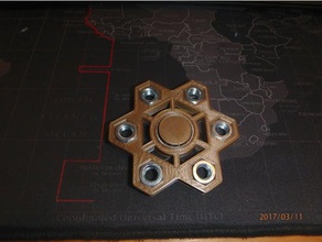 fidget nut spinner - wingnut2k 18 Spielzeug & Spiele hand zappeln 3d print model - Mito3D