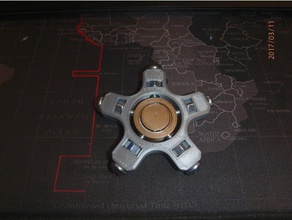 bullone di halo fidget spinner - wingnut2k 1 giochi e giocattoli mano giocattolo 3d print model - Mito3D