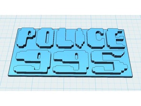 polizia 995 bladerunner segni e loghi 3d print model - Mito3D