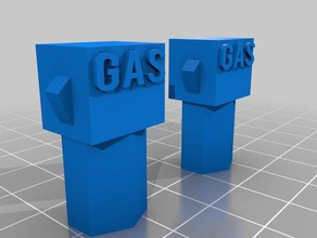 de la bomba gasolina del nuevo estilo La impresión en 3d 3d print model - Mito3D