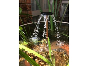 downward fountain head outdoor & garden 3d print model - Mito3D