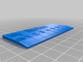 mi personalizados regla de la oficina personalizado 3d print model - Mito3D