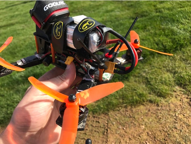 le sct linéaire de l'antenne cadre montage r c véhicules fpv mont multirotor quadricoptère s'unifier 3D print model - Mito3D