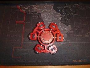 bolt halo fidget spinner - wingnut2k 3 toys & games hand toy 3d print model - Mito3D