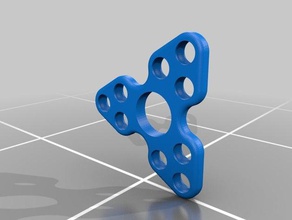 triângulo giratório fidget mão spinner 3d print model - Mito3D