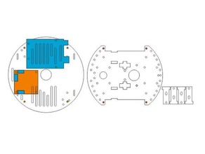 arduino carro modelo de robôs ardubot lasercut corte a laser o motor 3d print model - Mito3D