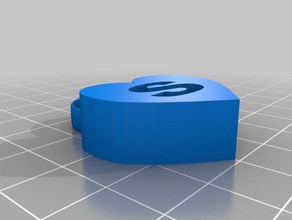 Herz 3d-drucken cadeau coeur Geschenk pendentif 3d print model - Mito3D