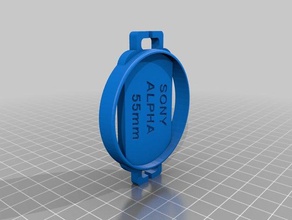 update-55mm Objektivdeckel Halter sony alpha - Zubehör Objektivdeckel-Halter 3d print model - Mito3D