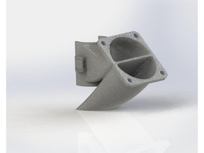 double ventilation L'imprimante 3d de pièces extrudeuse fan prusa i3 rework ventilador la 3d print model - Mito3D