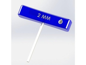 poign e t pour cl btr 2 mm utensili a mano 3d print model - Mito3D