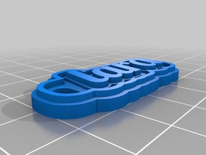 lara Schlüsselbund Schlüsselanhänger kundengebundene 3d print model - Mito3D