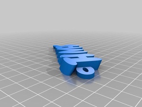 my customized iamburny's text - name thomas organization 3d print model - Mito3D