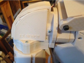 inmoov ez-robot shoulder cover robotics arm modifications 3d print model - Mito3D