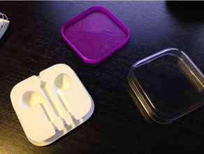case apple earbud container covers ear pods box creative recycling reuse 3d print model - Mito3D