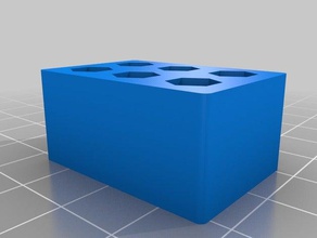 bits holder 2x3 tool holders & boxes customized 3d print model - Mito3D