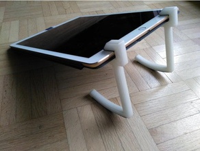 minimal ipad stand tablet 3dprintable lasercuttable 3d print model - Mito3D
