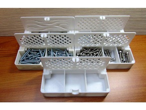 kutu gizli menteşeler kilit tıklatın araç sahipleri & cıvata kutusu kart depolama tıklatma kilidi dekorasyon hediye menteşeleri fındık yıkama 3d print model - Mito3D