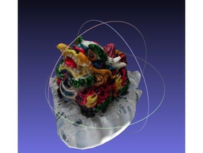 kirin animais Digitalização em 3d leão leões meshlab scan escultura sfm o visual visualsfm 3d print model - Mito3D